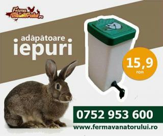 Adapatoare de iepuri cu recipient de 1L, alb