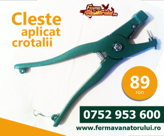 Cleste aplicat crotalii