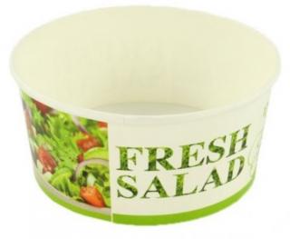 Bol carton pentru salata + capac, 550 ml, 50 buc. Fresh Salad