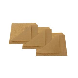 Coltar 16x15 cm din hartie natur pentru covrigi si patiserie
