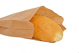Punga pentru paine (franzela) 17x6x35 cm fara fereastra din hartie
