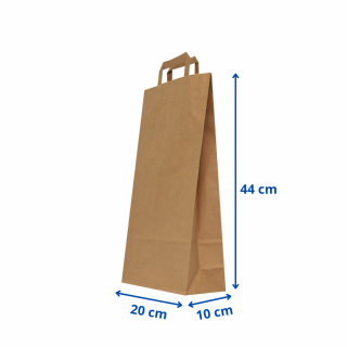 Saci pentru faina  20 x10 x44 cu maner-5 kg