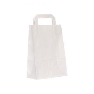 Sacosa hartie kraft cu maner exterior, 18x9x24 cm, 250  buc - ALBA