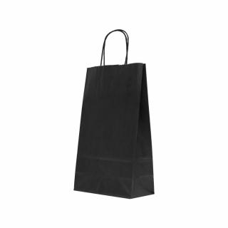 Sacose cu Maner Rasucit - 18 x 8,5 x 30 cm - NEGRU KA