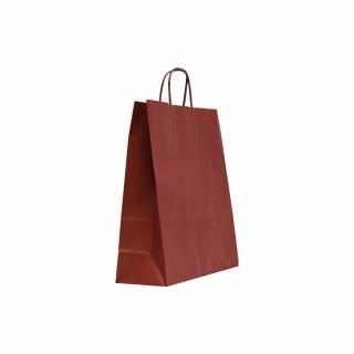 Sacose cu Maner Rasucit - 32 x 12 x 41 cm - BORDEAUX