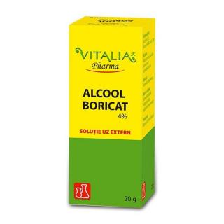 Alcool boricat 4% 20gr - Vitalia Pharma