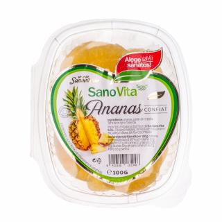 Ananas confiat 100gr - Sano Vita