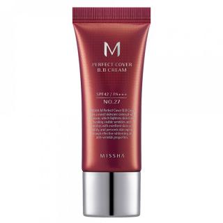 BB Cream M Perfect Cover SPF42 PA+++ Nuanta 27 Bej miere, 20ml - Missha