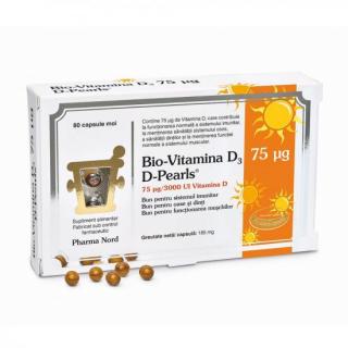 Bio-vitamina d3 d-pearls 3000ui 75  µg 80cps - Pharma Nord