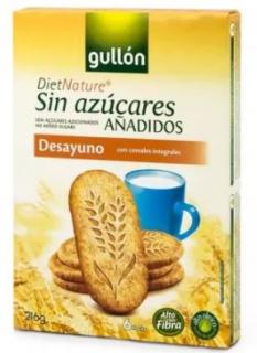 Biscuiti fara zahar cu cereale integrale 216gr - Gullon