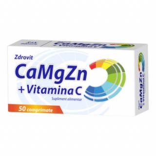 Ca+mg+zn+vit c 50cpr - Zdrovit