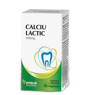 Calciu lactic 50cpr - Vitalia Pharma