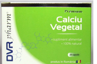 Calciu vegetal 20cps - Dvr Pharm