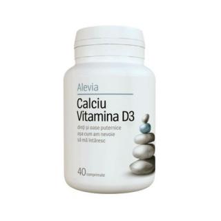 Calciu+vit. d3 40cpr - Alevia