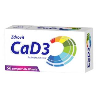Calciu+vit d3 50cpr - Zdrovit