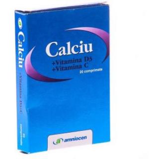 Calciu+vit. d3+vit. c 24cpr - Amniocen