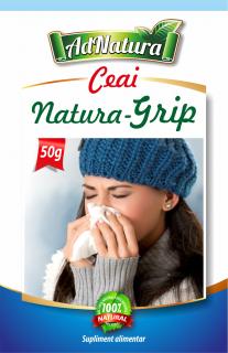 Ceai raceala si gripa natura grip 50gr - Adserv