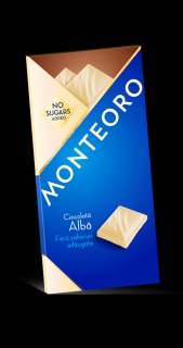 Ciocolata alba f.zahar monteoro 90gr - Sly Nutritia