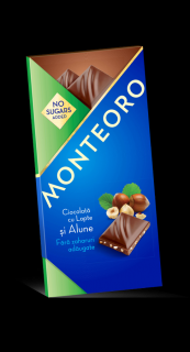 Ciocolata laptealune  f.zahar monteoro 90gr - Sly Nutritia