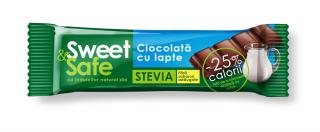 Ciocolata lapteindulcitor stevie 25gr sweetsafe - Sly Nutritia