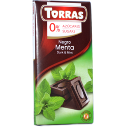 Ciocolata neagra cu menta 75gr - Torras