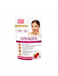 Colagen aroma capsuni pulbere 300gr - Interherb