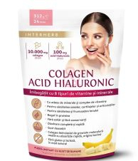 Colagenacid hialuronic aroma banane pulbere 312gr - Interherb