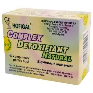 Complex detoxifiant natural 40cpr - Hofigal