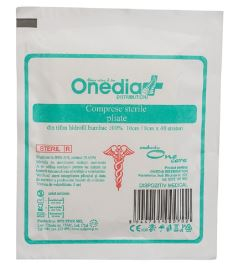Comprese sterile pliate 10cm 8cm 48 str One Care- Onedia