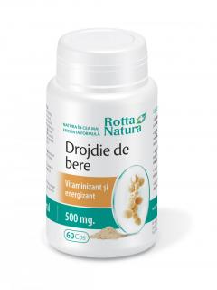 Drojdie de bere 500mg 60cps - Rotta Natura