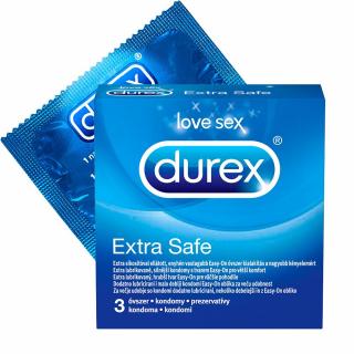 Durex extra safe albastru  3buc - Durex