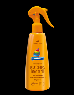 Emulsie pentru accelerarea bronzarii FPS10 protectie scazuta 200ml