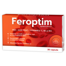 Feroptim aroma ciocolata 30cps masticabile - Zdrovit