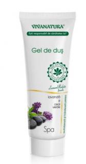 Gel dus spa cu lavandaceai verde 250ml - Vivanatura