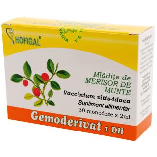 Gemoderivat mladite merisor de munte 2ml 30mdz - Hofigal