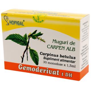 Gemoderivat muguri carpen alb 1,5ml 30mdz - Hofigal