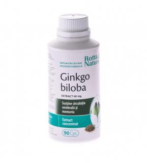 Gingko biloba extract 60mg 90cps - Rotta Natura