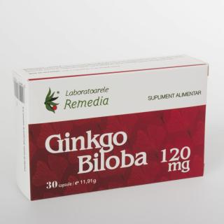 Ginkgo biloba 120mg 30cps - Remedia