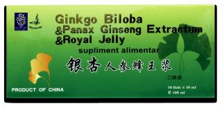 Ginkgo biloba+ginseng+royal jelly 10ml 10fiole - Naturalia Diet