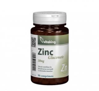 Gluconat de zinc 25mg 90cpr - Vitaking