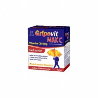 Gripovit max c vitamina c 850mg fara zahar 10dz - Zdrovit