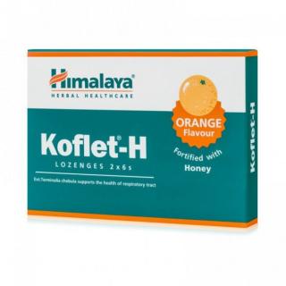 Koflet pastile portocale 12buc - Himalaya Herbal