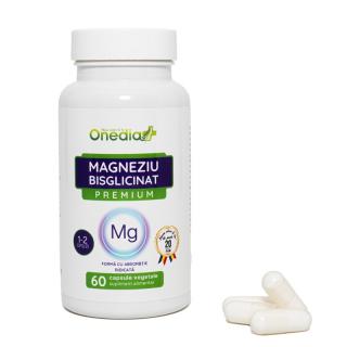Magneziu Bisglicinat Premium 60cps vegetale - Onedia