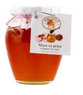 Miere cu laptisor matca si polen 400gr - Euro Apicola