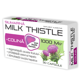 Milk thistle+colina 30cps - Zdrovit