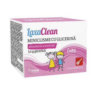 Miniclisme glicerina 3,4gr copii 6buc laxaclean - Vitalia Pharma