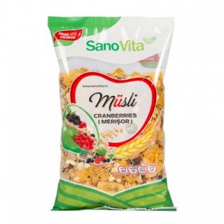 Musli cranberries (merisor) 400gr - Sano Vita