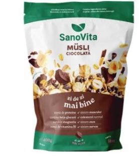 Musli cu ciocolata 400gr - SanoVita