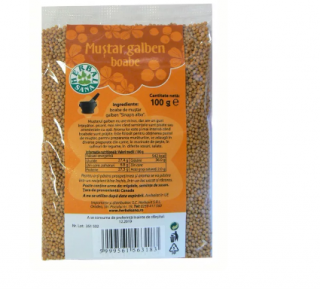 Mustar galben boabe 100gr - Herbavit