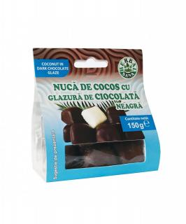 Nuca cocos cu glazura ciocolata neagra, 150gr - Herbavit